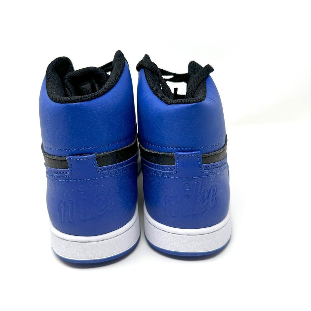 Nike Men Shoes Ebernon Mid Black/Game Royal/White 10.5 - Picture 4 of 7